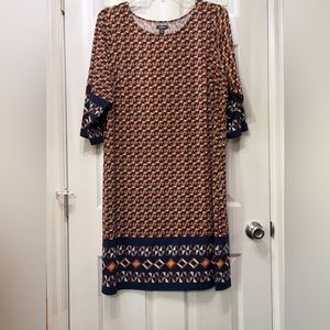 Castaluna Geometric Shape 3/4 sleeve dress